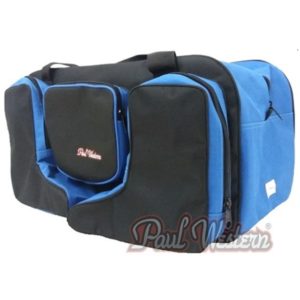 Bolsa Porta Botas Preta com Azul