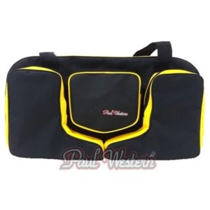 Bolsa Porta Botas Preta com Amarelo