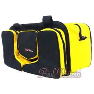 Bolsa Porta Botas Preta com Amarelo