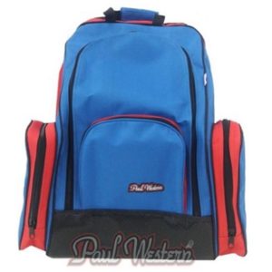 Bolsa Mochila Azul Com Vermelha