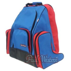 Bolsa Mochila Azul Com Vermelha