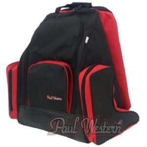 Bolsa Mochila Preta Com Vermelho